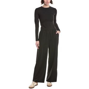 Marion Womens  2Pc Top & Lounge Pant Set, Black